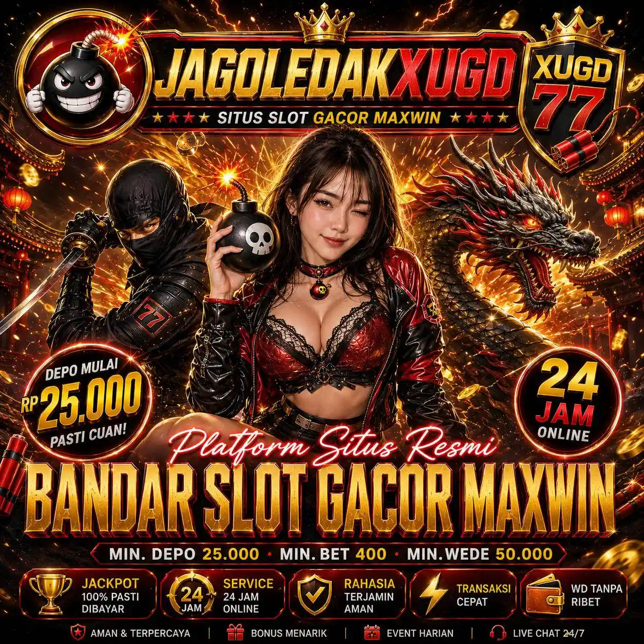 Banner Resmi Jaringan JAGOLEDAKXUGD jagoledakxugd.site